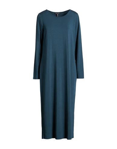 Woman Midi dress Deep teal Size M Tencel, Elastane