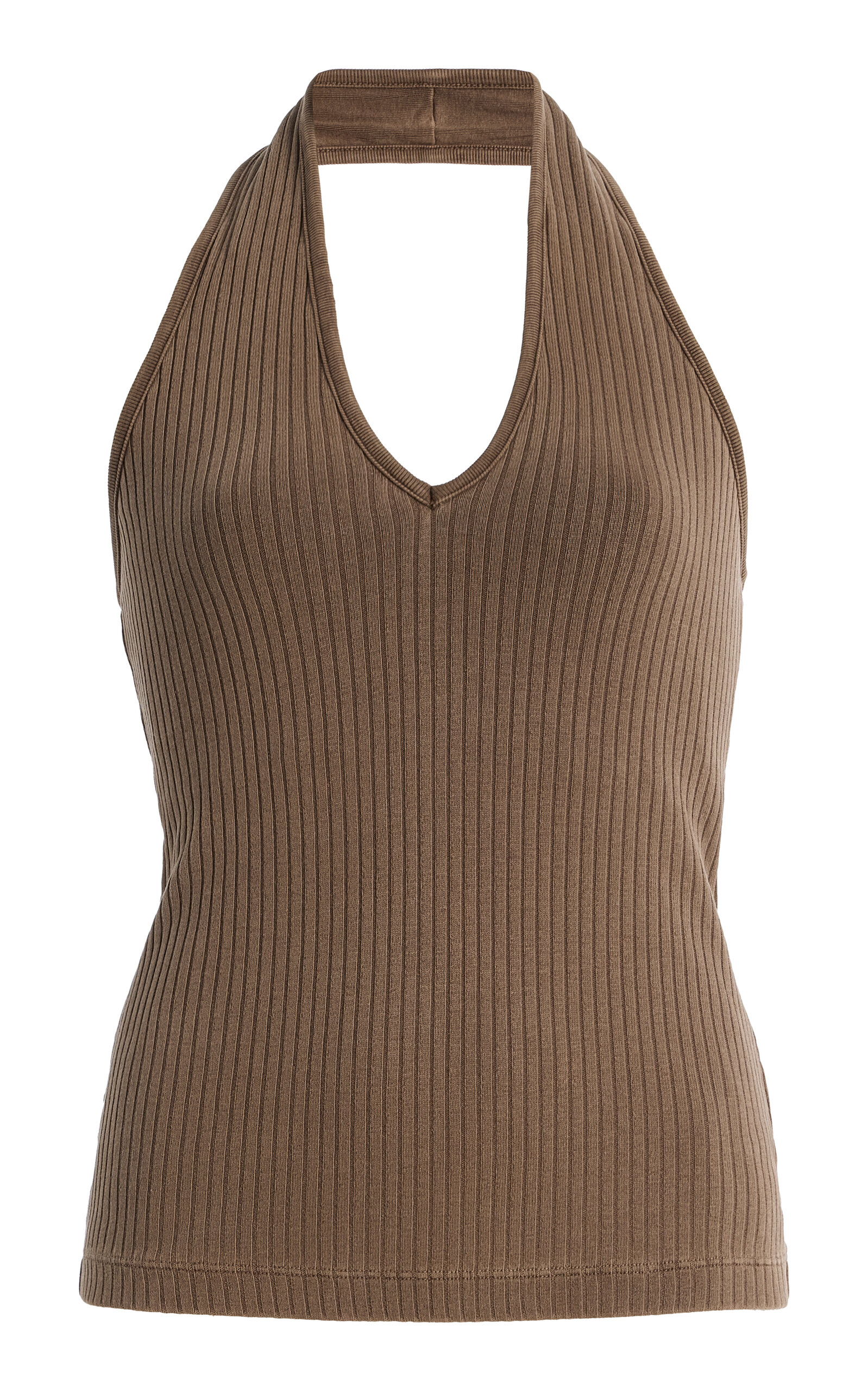 Thea Ribbed Halter Top - Moda Operandi