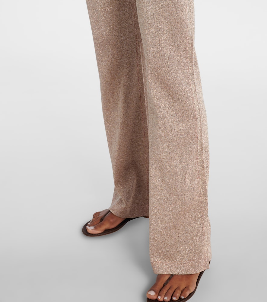 Lamé flared pants