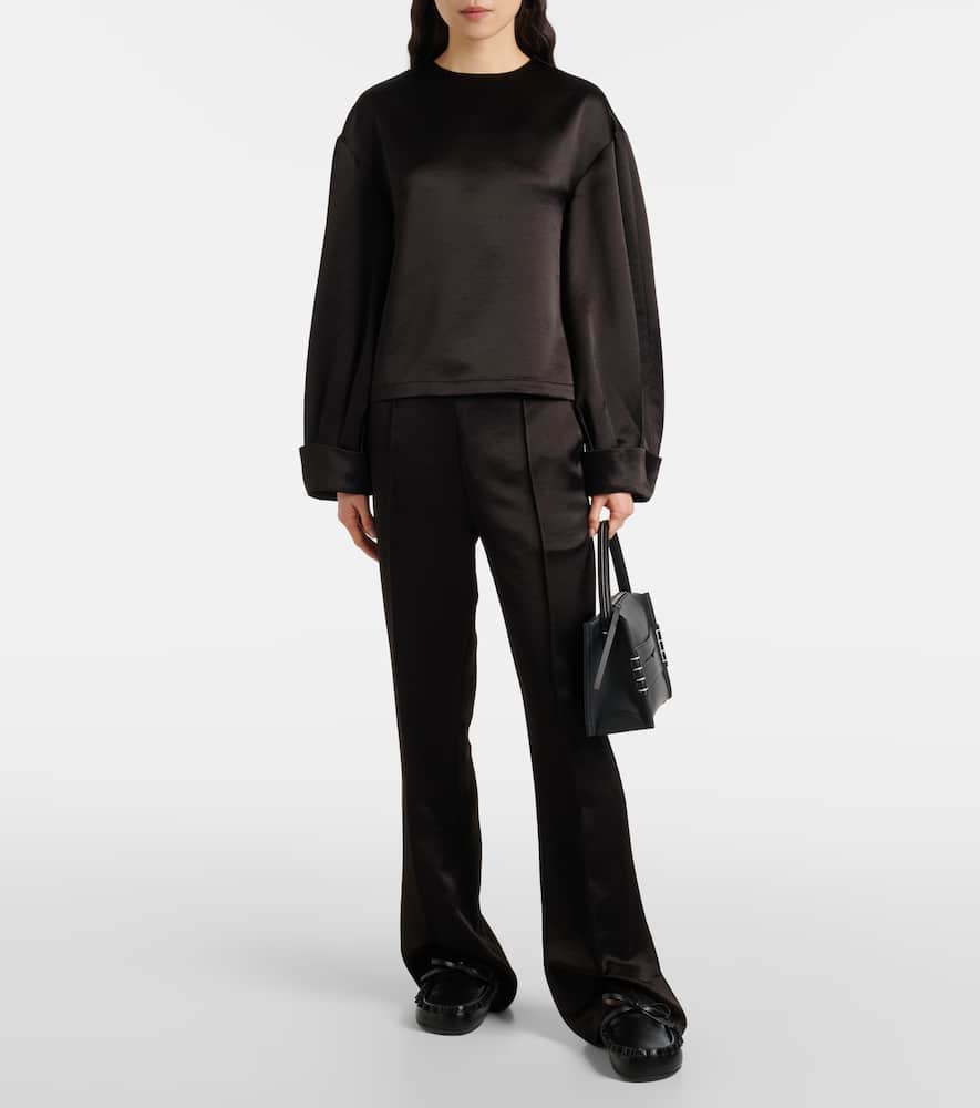 JW Anderson Mid-rise satin straight pants
