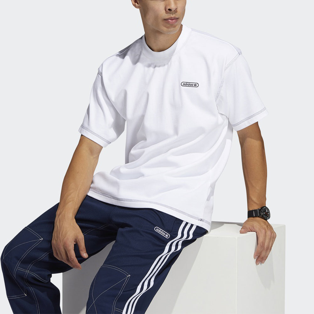 Originals Ww Ss Tee Embroidered Logo Round Neck Sports Short Sleeve White