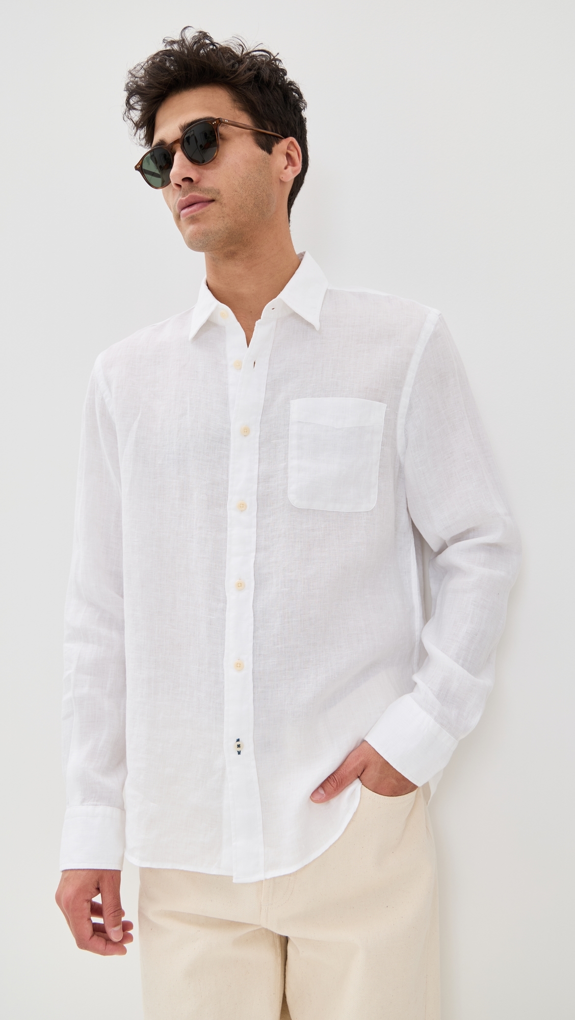 Linen Laguna Shirt White