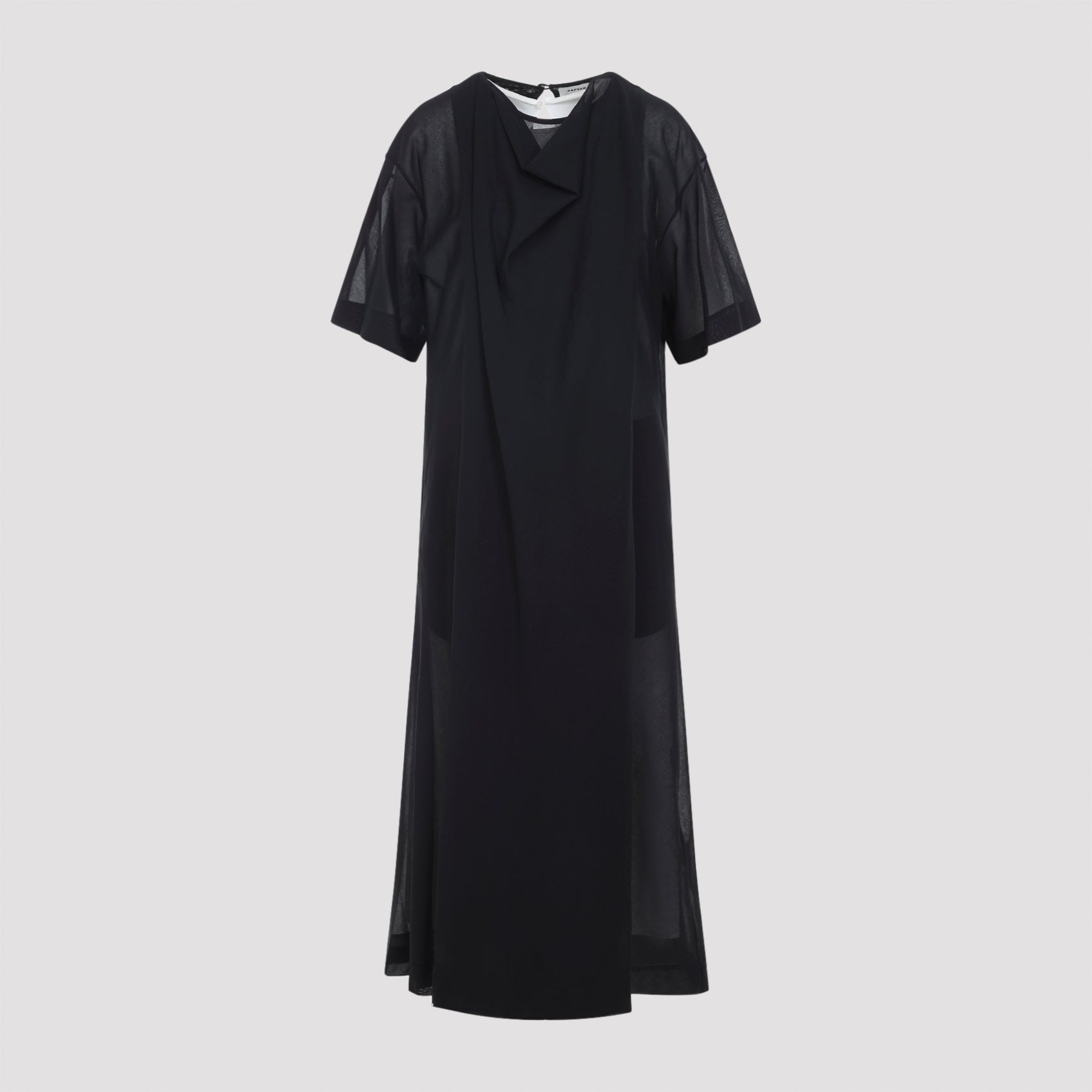 Sheer Draped Dress
