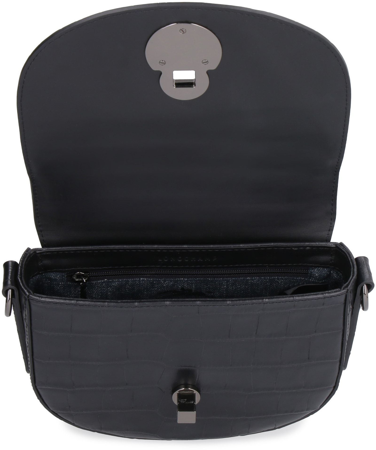 롱샴 여성 캐벌케이드 크로커다일 효과 가죽 11173379