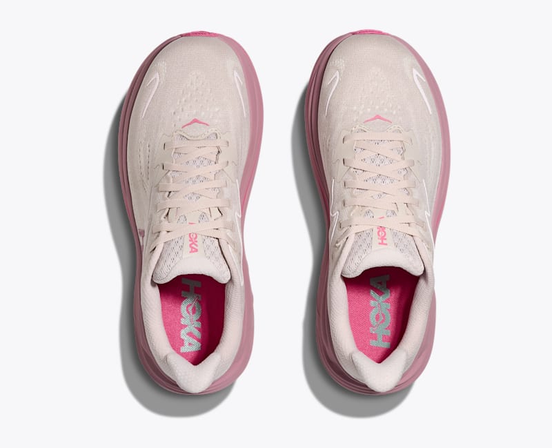 HOKA Women's Clifton 10 Shoes in Rose Cream/Dried Rose