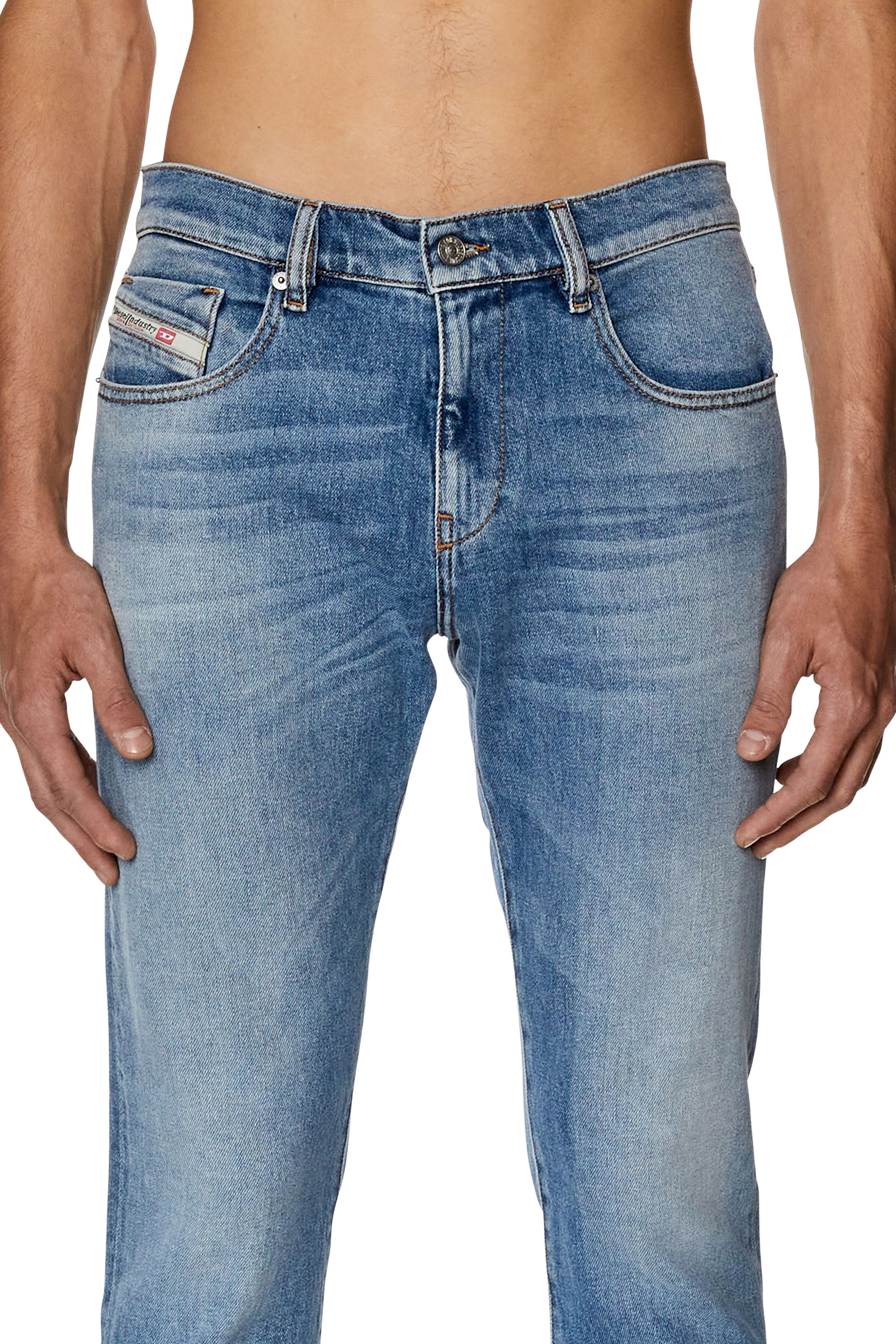 2019 D-Strukt low-rise slim-fit jeans - Blue