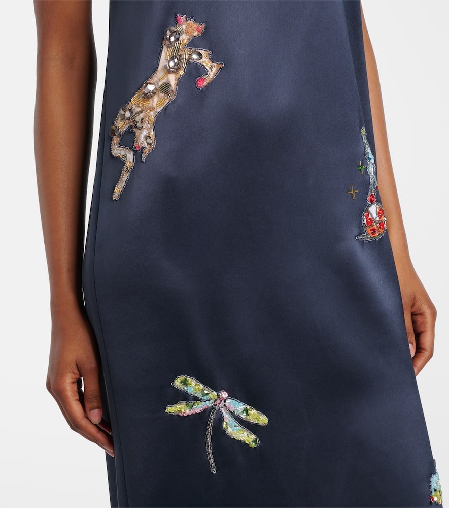 Alémais x Anouk Colantoni Fontaine slip midi dress