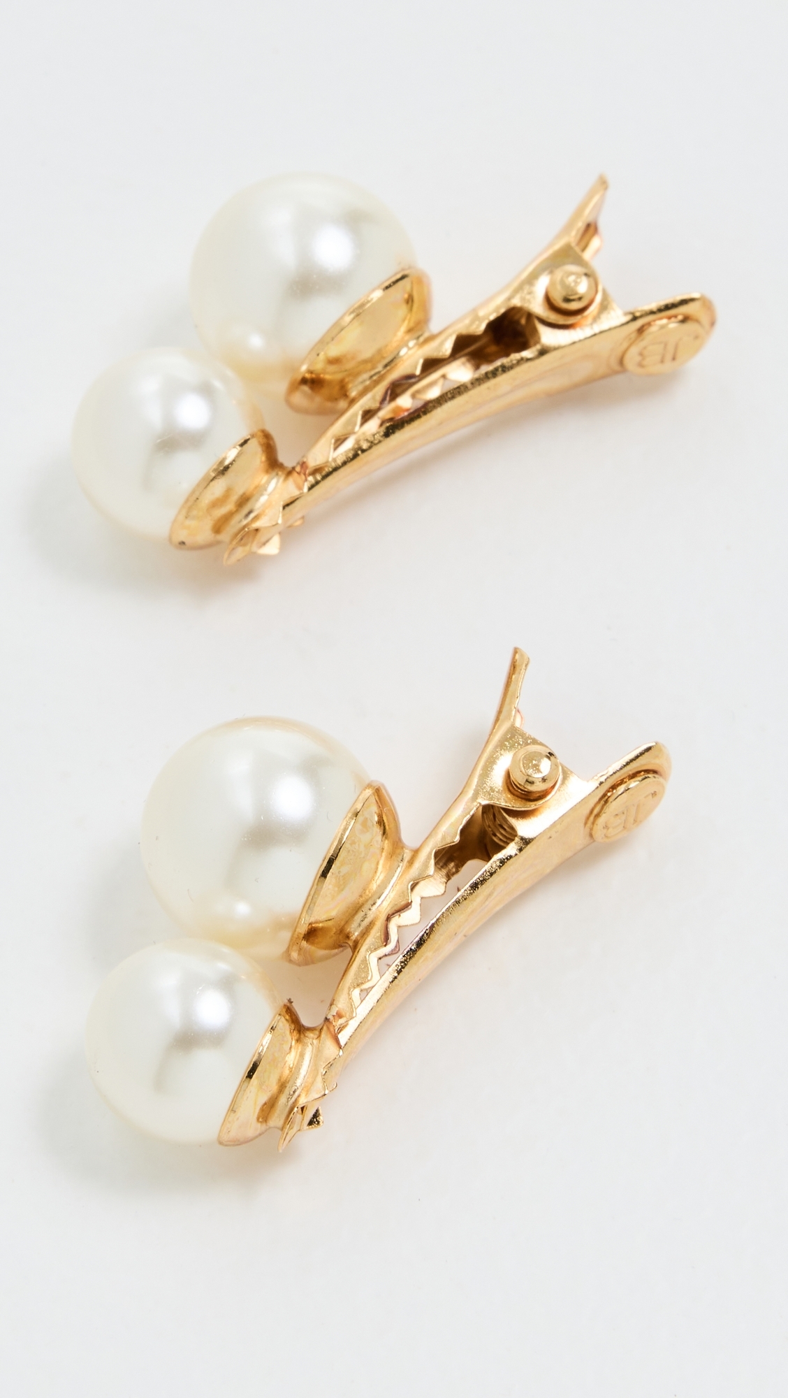 Jennifer Behr Gretel Hair Clips Set of 2 Pearl One Size