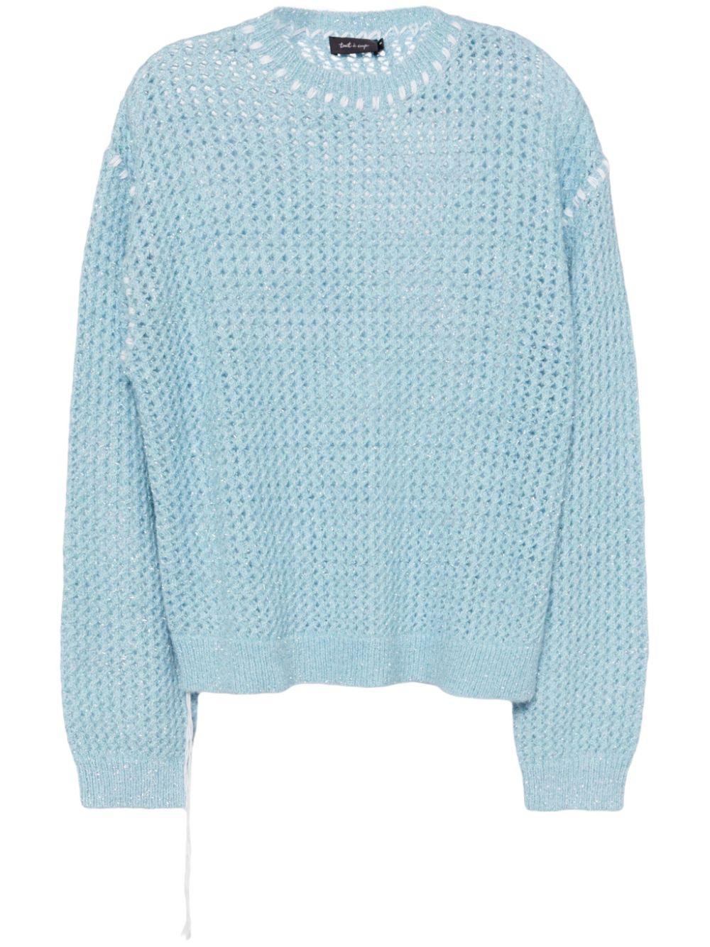 Openknit sweatshirt - Blue