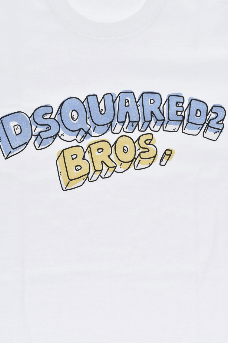 Boys White Graphic T-Shirt