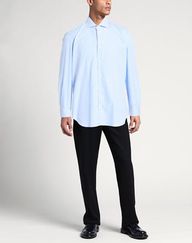 Man Shirt Azure Size 15 ½ Cotton