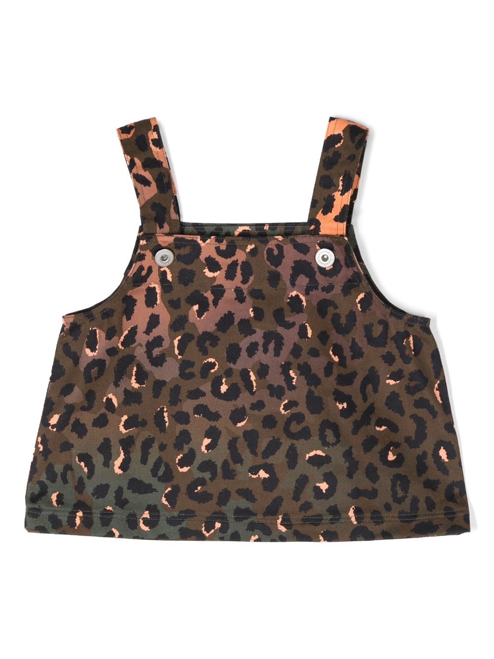 Animal-print sleeveless top - Brown