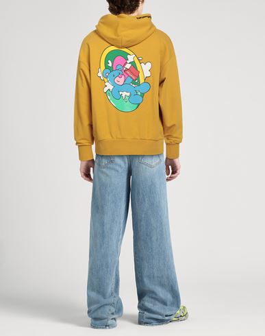 Man Sweatshirt Mustard Size M Cotton