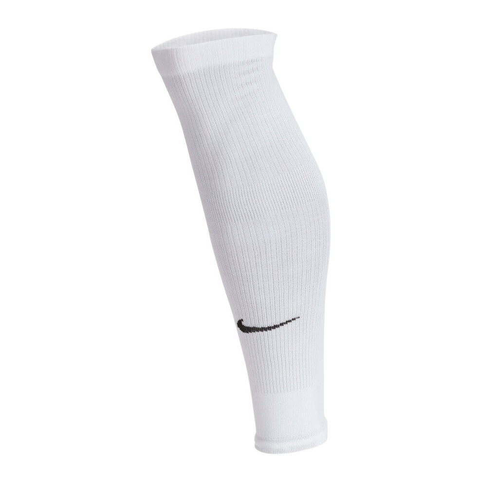 NIKE Standard Football Leg Sleeve  White/Black  Small-Medium