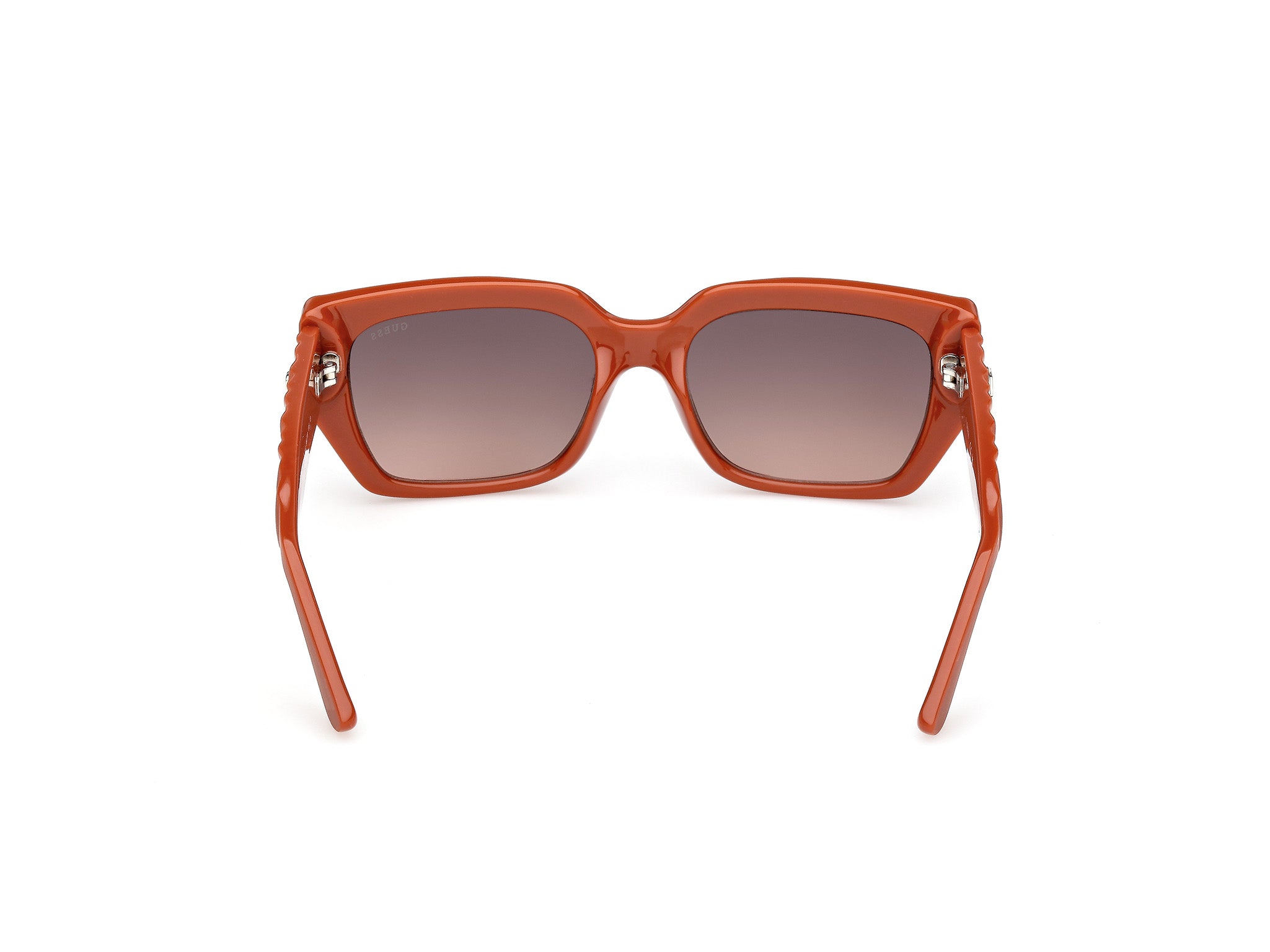 Guess Mujer Guess GU00254 44F Gafas de sol Inyectado Naranja Marrón Cuadrada Norma