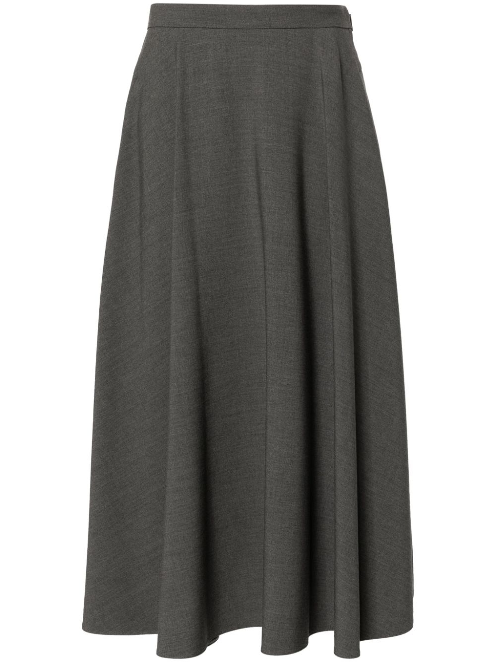 VLogo A-line midi skirt - Grey