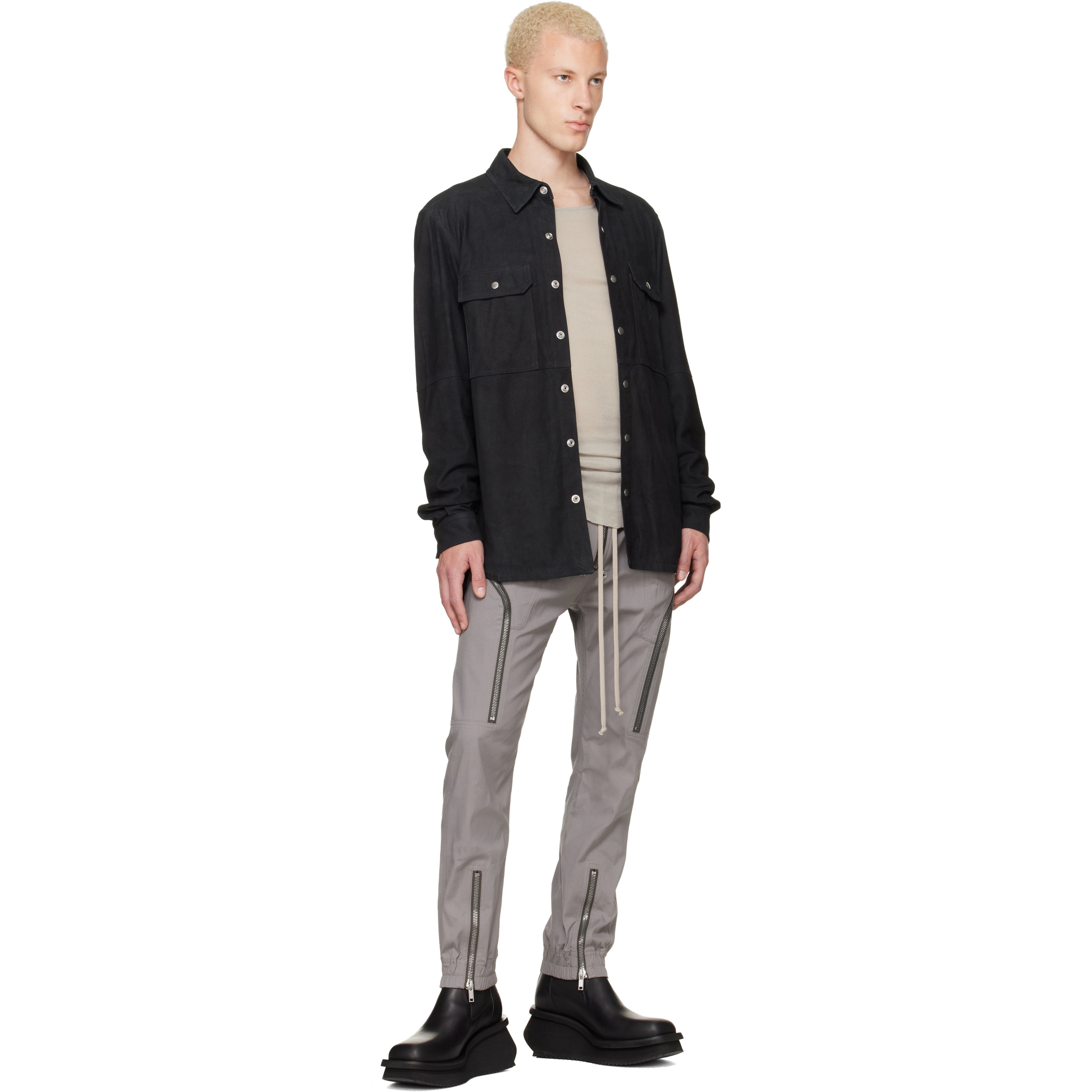 Gray Tower Heizer Cargo Pants