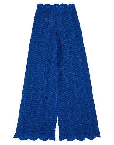 Woman Pants Blue Size 4 Polyester, Viscose