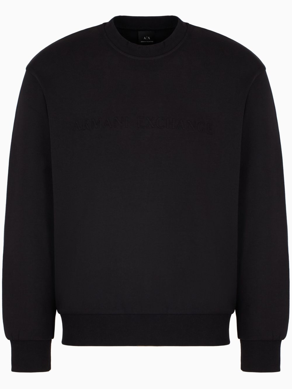Embossed-logo sweatshirt - Black