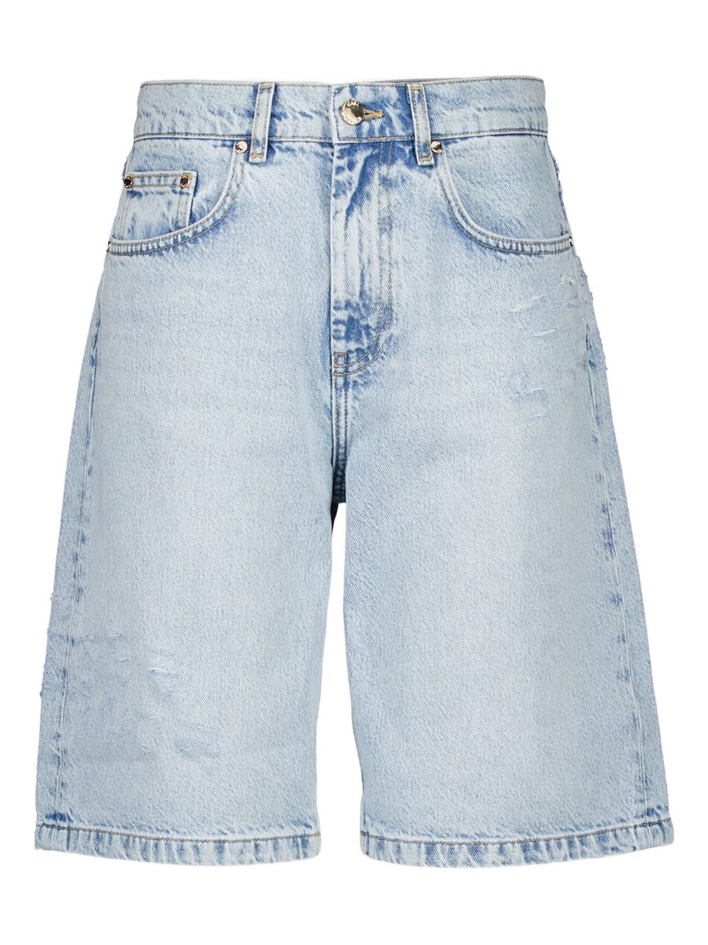 Distressed denim shorts - Blue