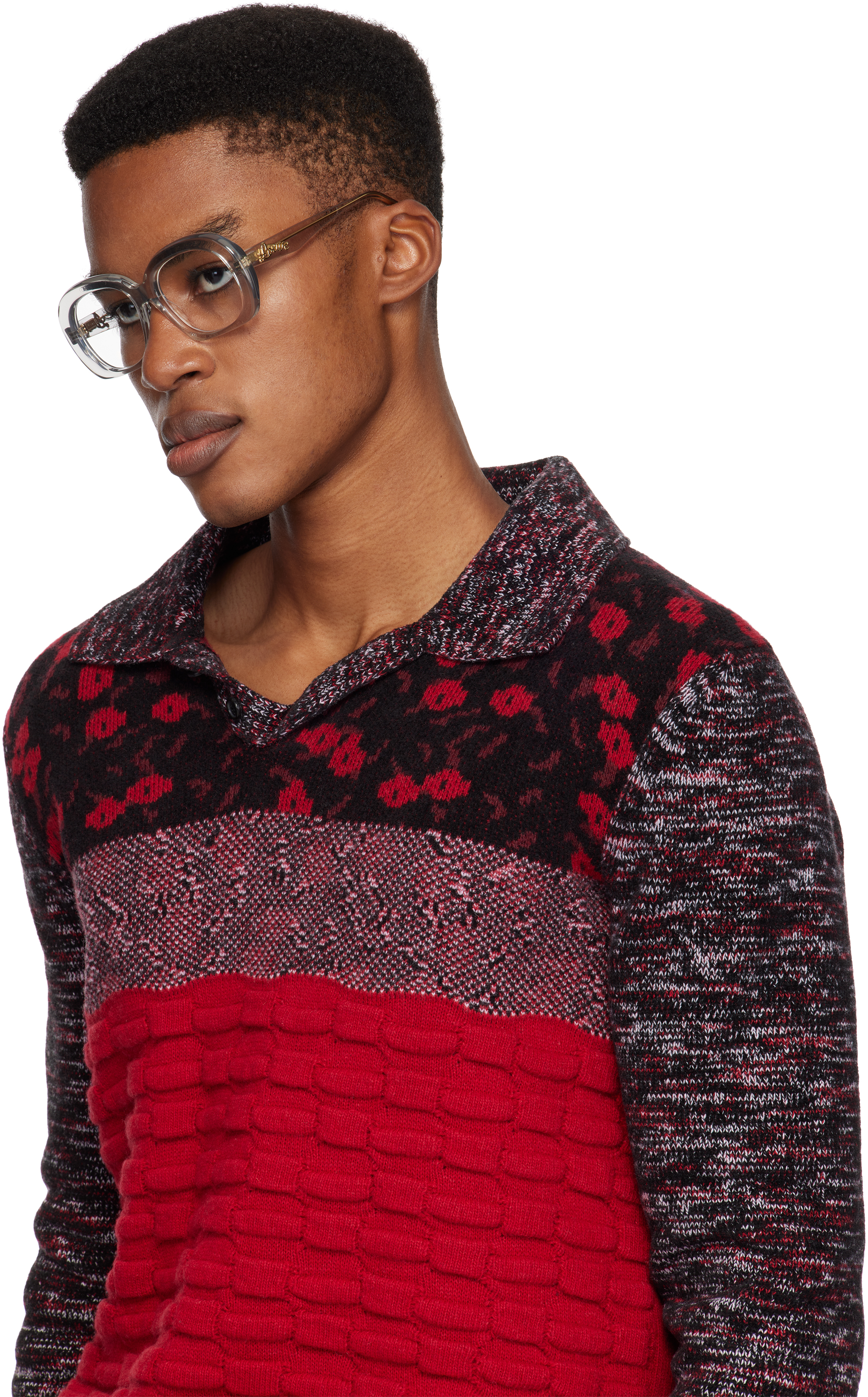 LOEWE Transparent Curvy Glasses