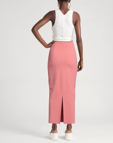 Woman Maxi skirt Salmon pink Size 10 Polyamide, Elastane