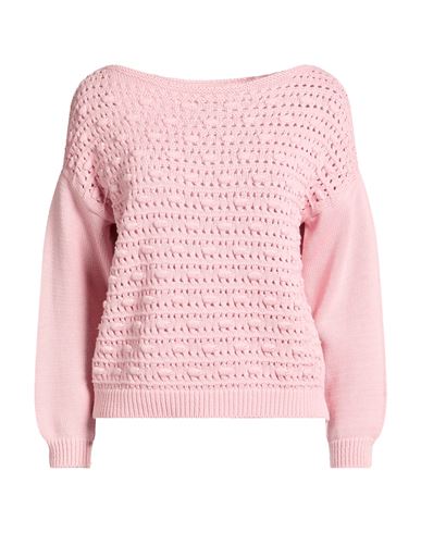 Woman Sweater Pink Size S/M Cotton