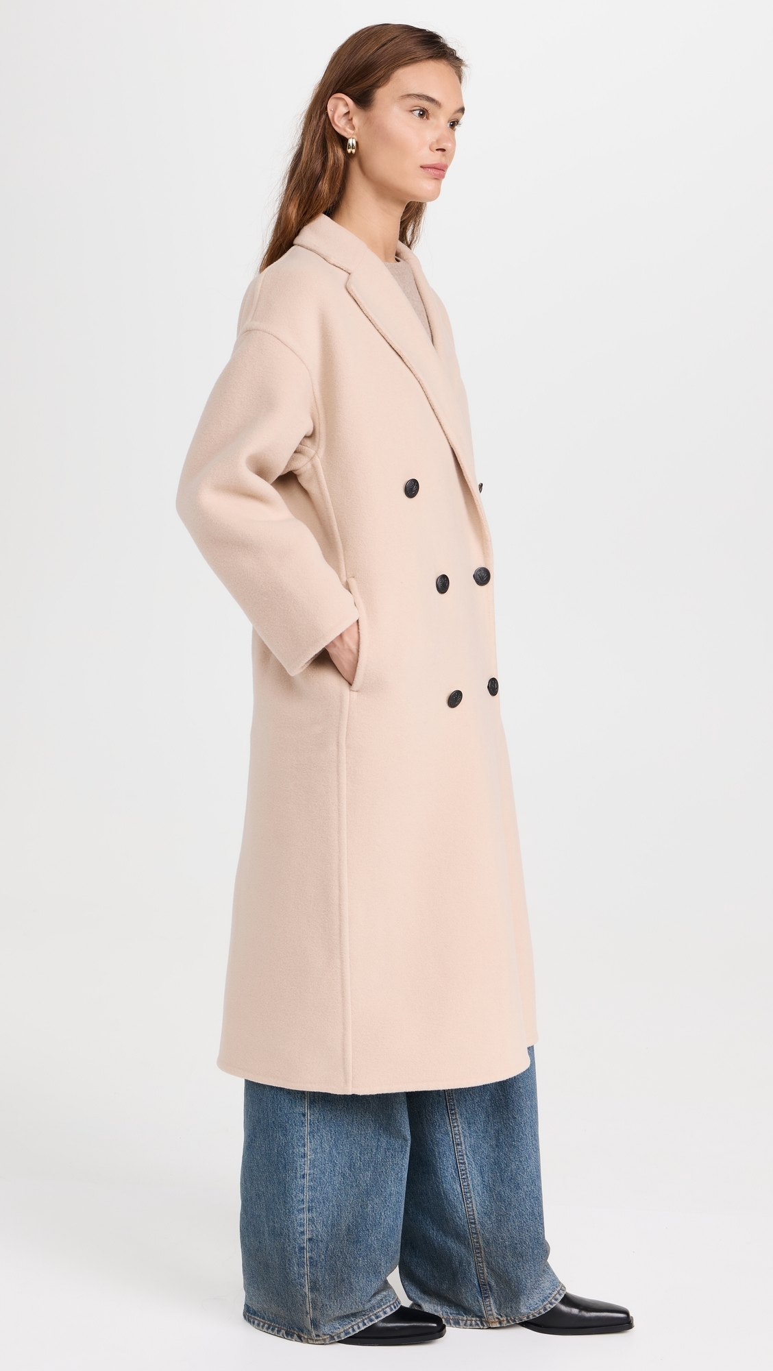 Thea Italian Splittable Coat Oatmeal