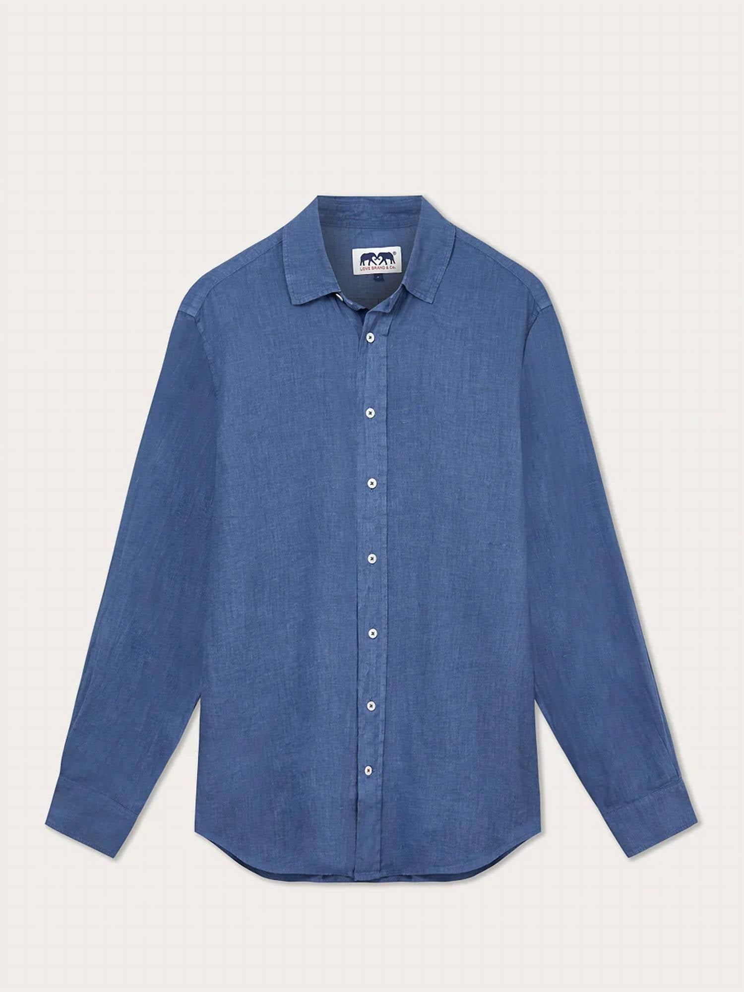Men's Abaco Shirt In Deep Blue