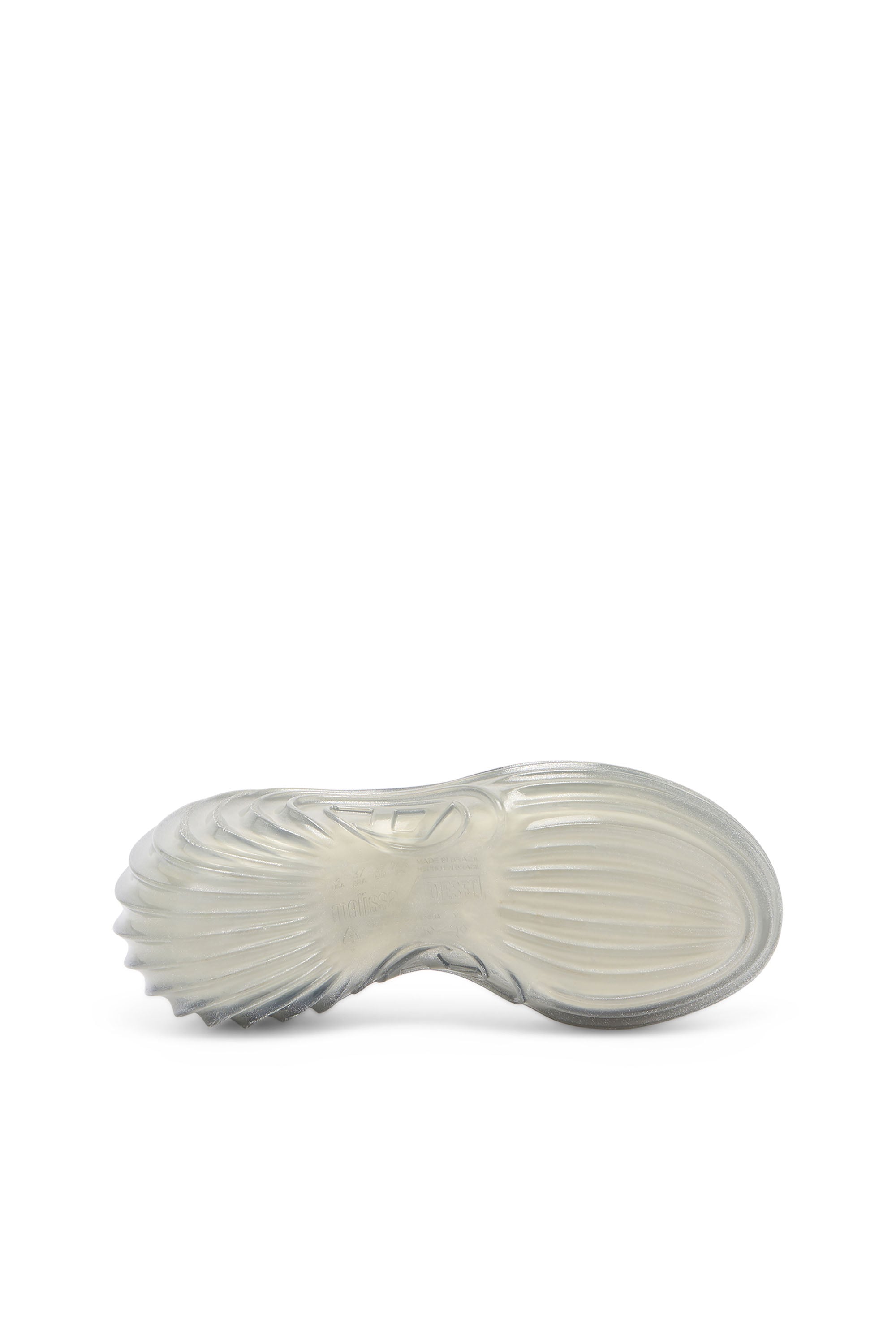 Platform mule in Melflex - Sandals - Woman - Silver