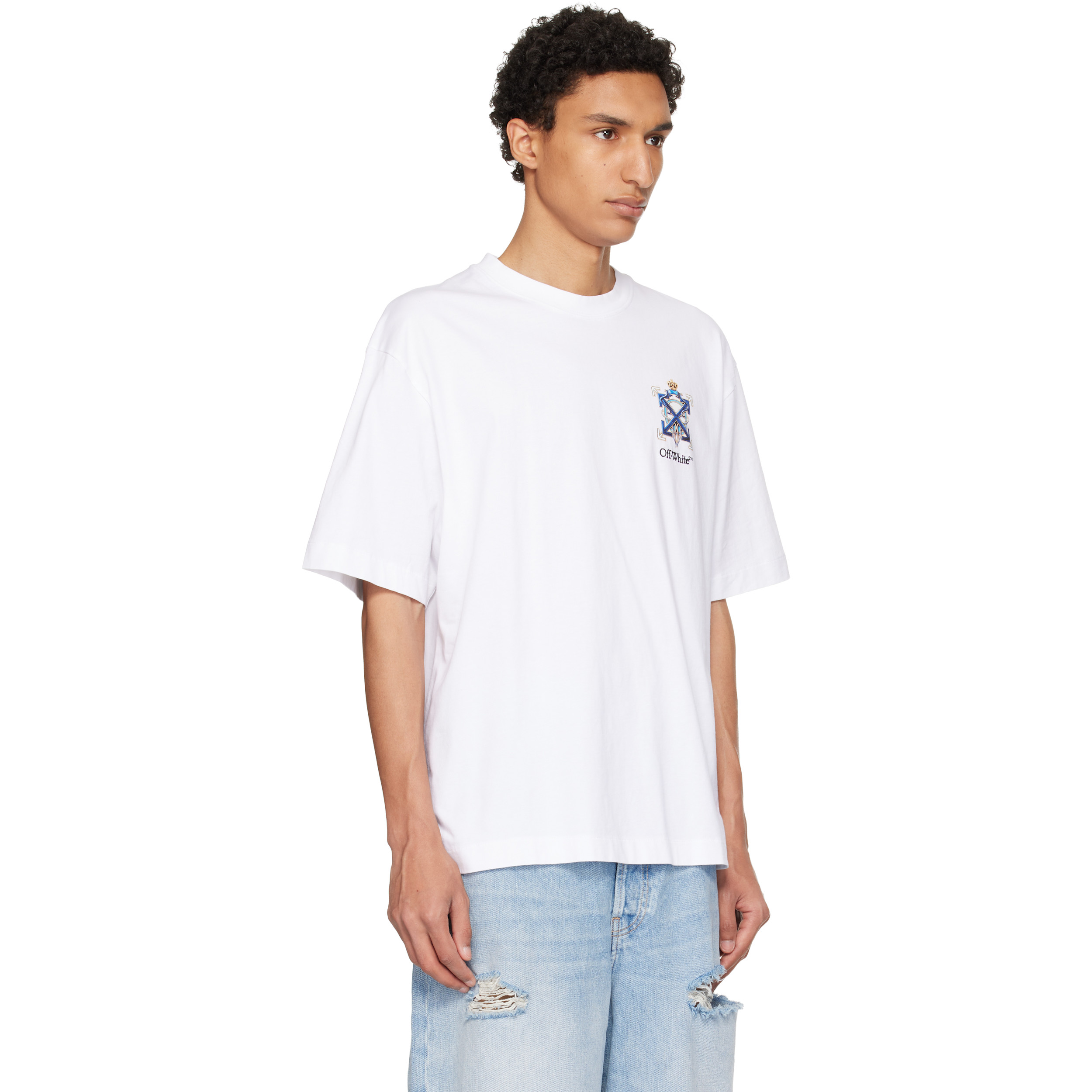 White Jewel Arrow Skate T-shirt
