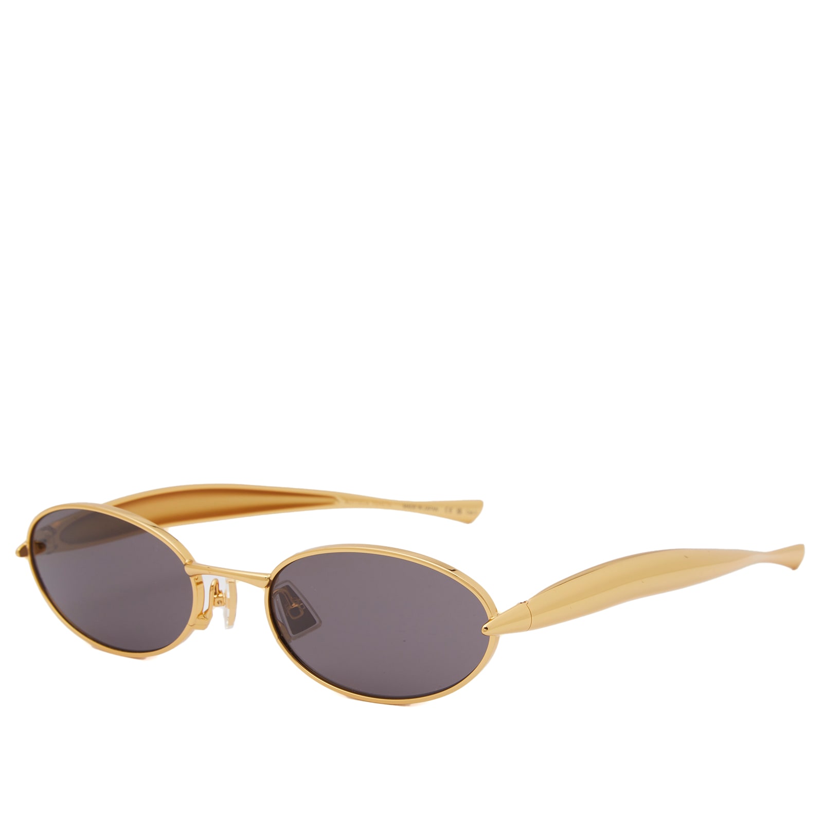 Bottega Veneta Sardine Sunglasses in Gold/Grey 