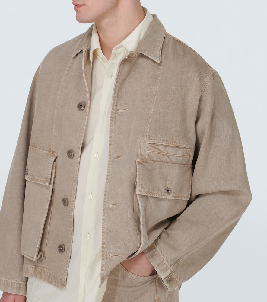 Double Pocket cotton-blend voile shirt