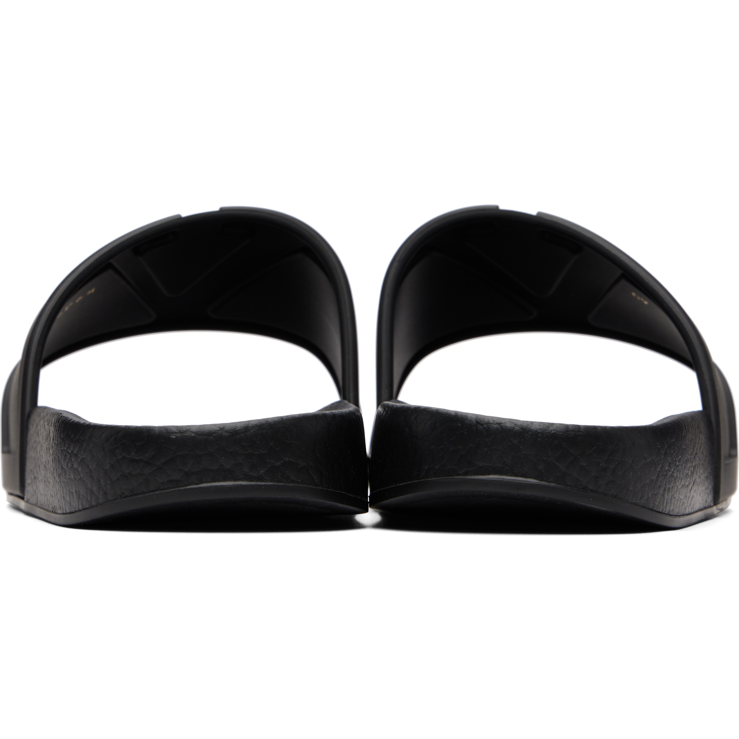 Black Coolside Rubber Slide Sandals