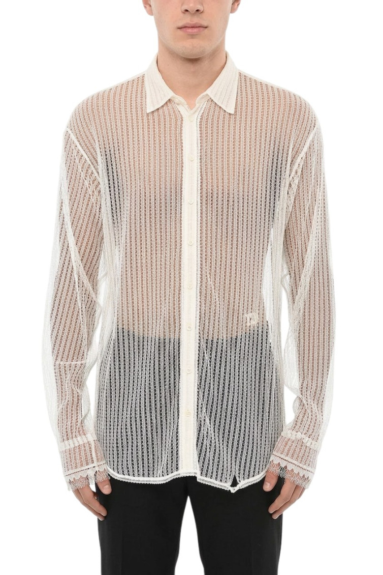 White Relaxed Lace Shirt