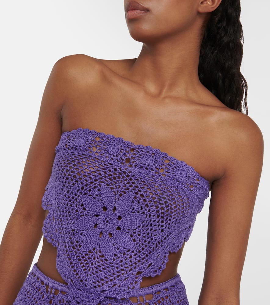 Triangular crochet top