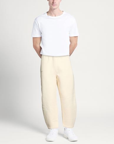 Man Pants Ivory Size XL Organic cotton, Recycled cotton