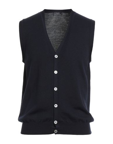 Man Cardigan Navy Size 38 Virgin Wool