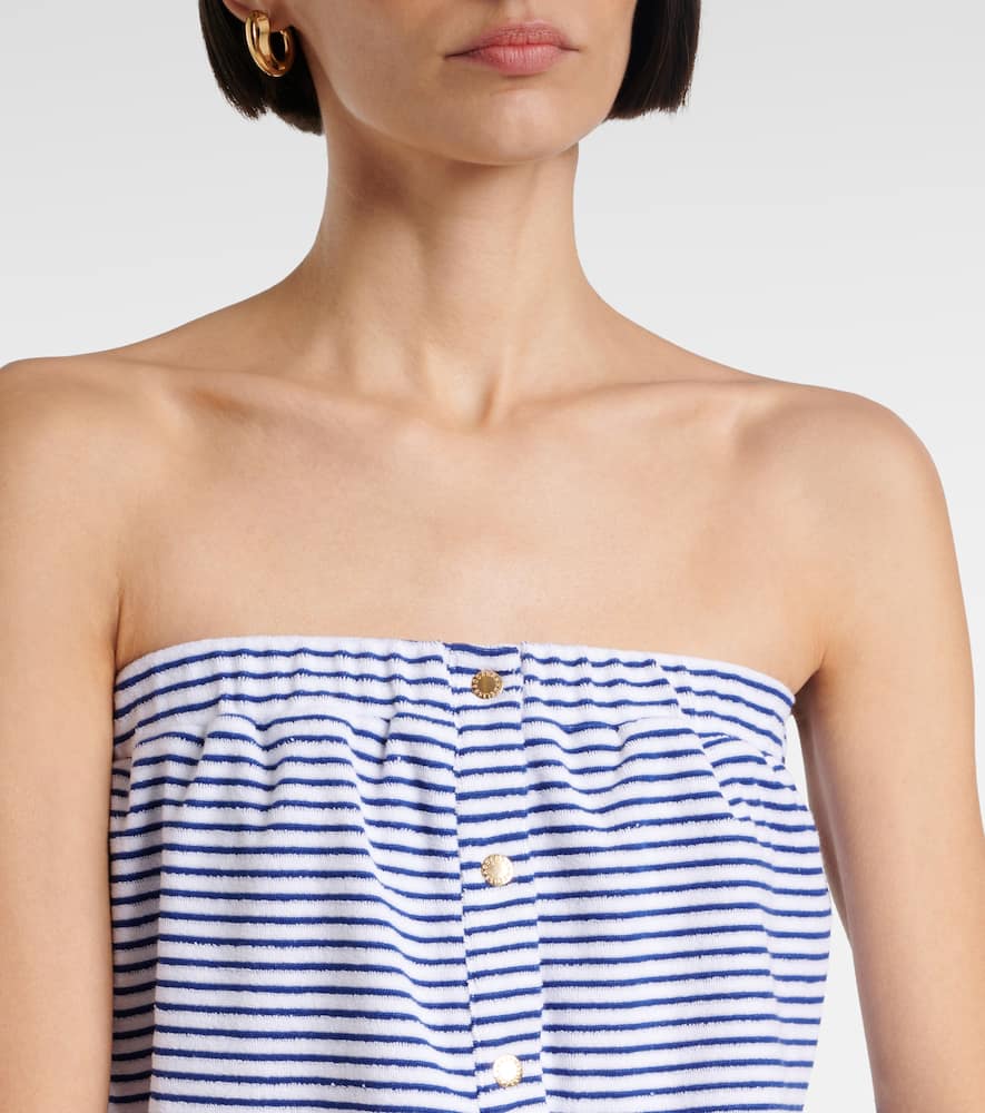 Venus cotton-blend terry romper