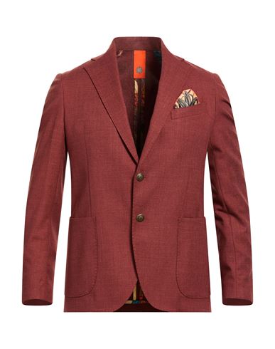 Man Blazer Rust Size 36 Polyester, Viscose, Elastane