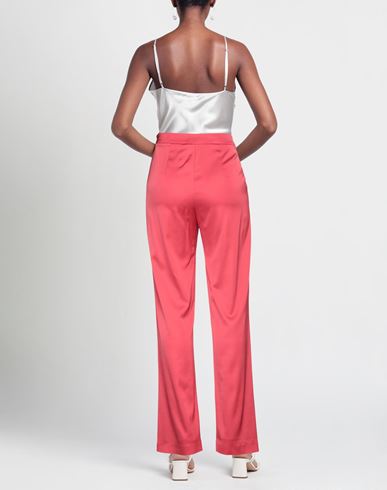 Woman Pants Coral Size 6 Viscose, Elastane
