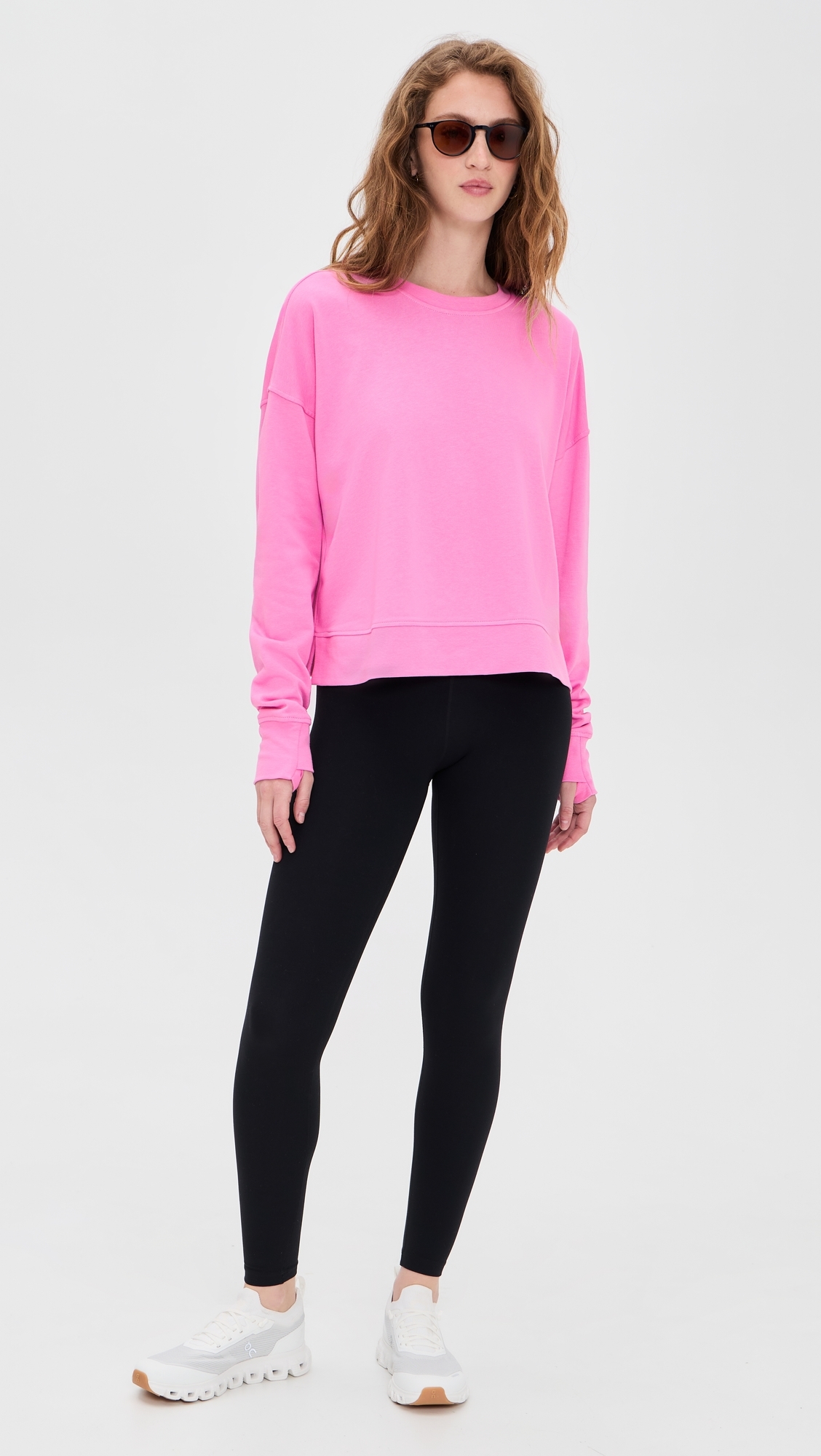 After Class Crop Sweatshirt Guava Pink