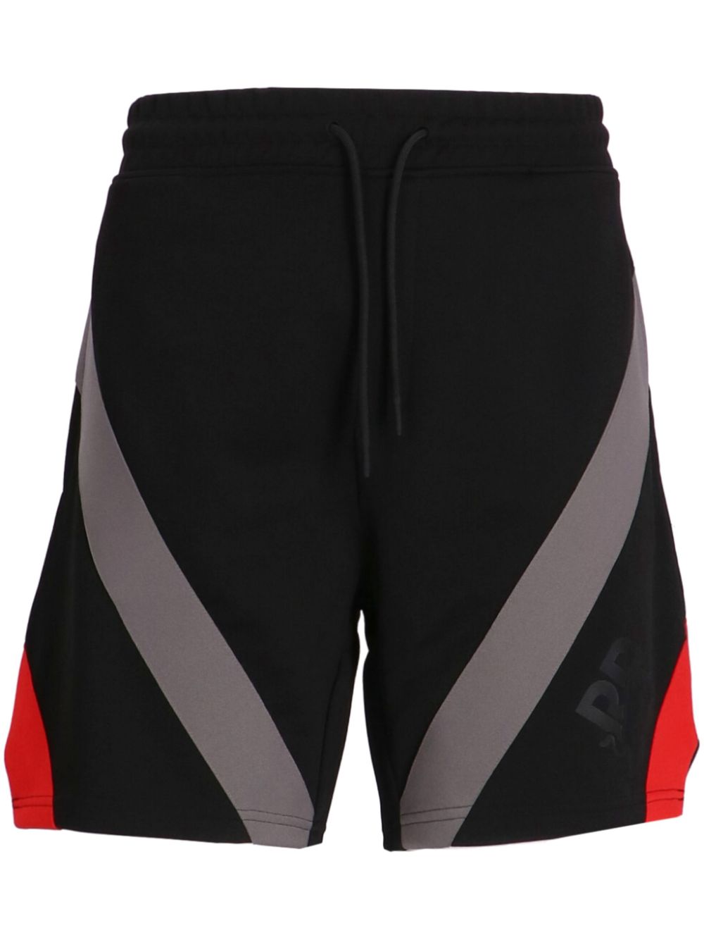 Logo-print track shorts - Black