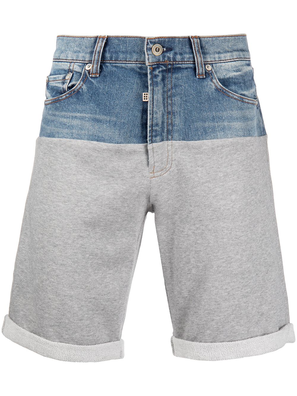 Light-wash denim shorts - Blue