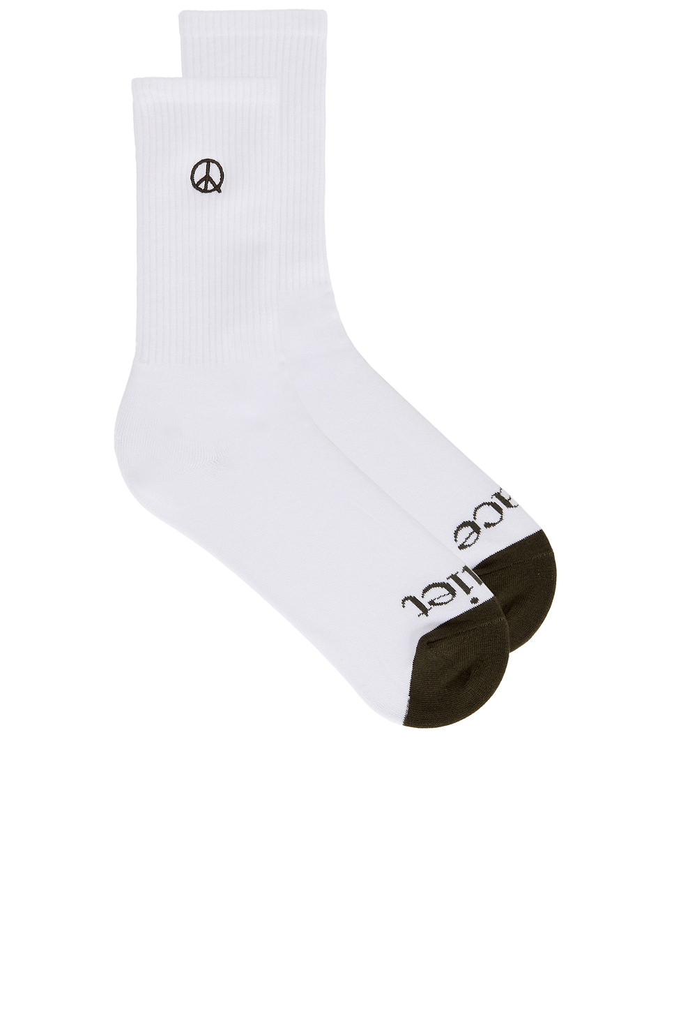 Museum of Peace and Quiet Icon Socks in Forest - Green,White. a