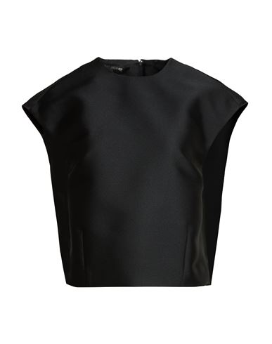 Woman Top Black Size 6 Polyester