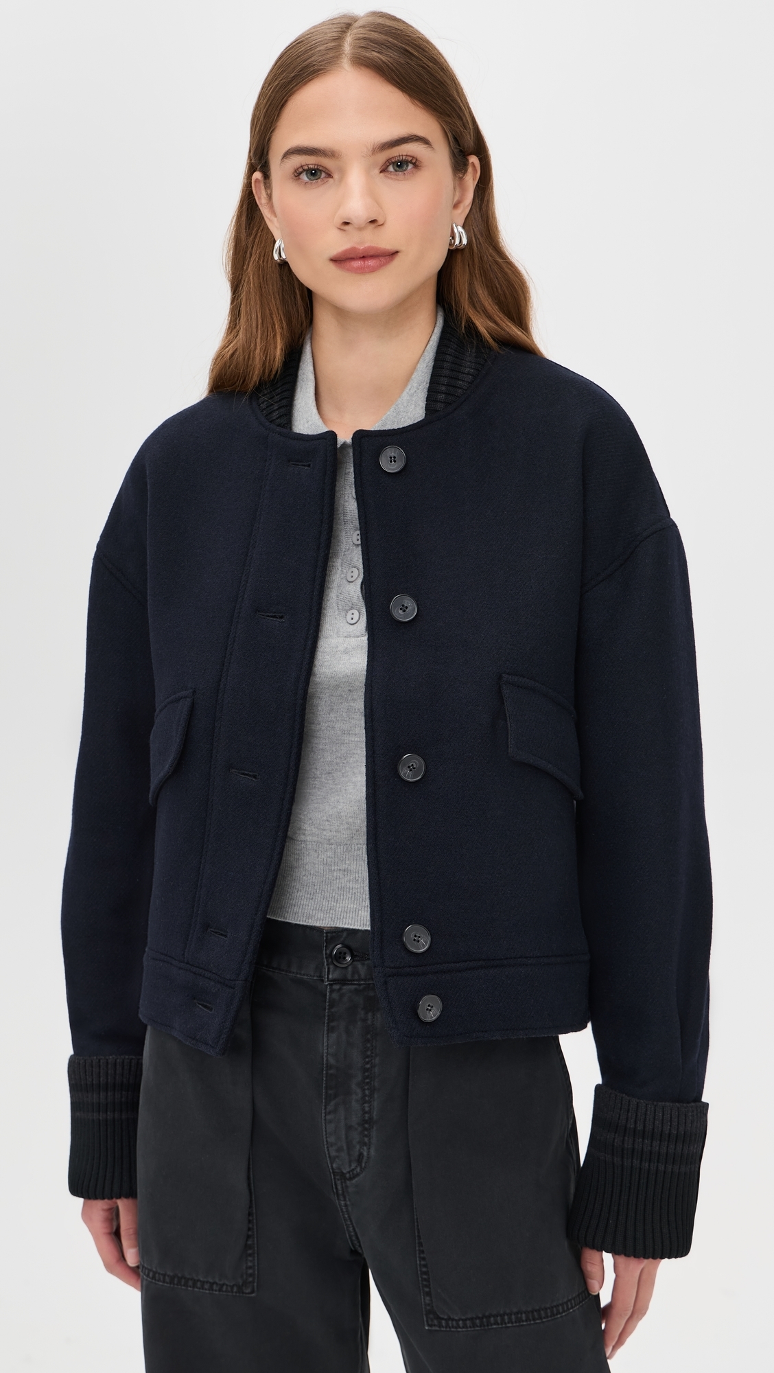 Isatis Coat Dark Navy