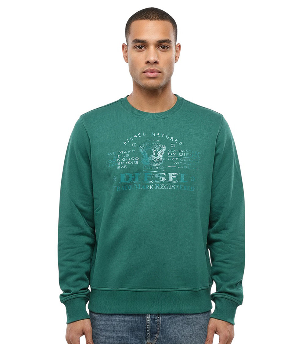 Green Crew Neck Sweatshirt