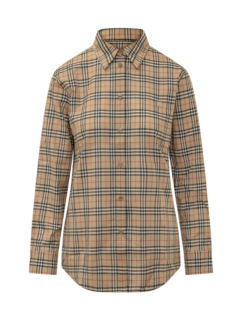 Beige Regular Checks Shirt