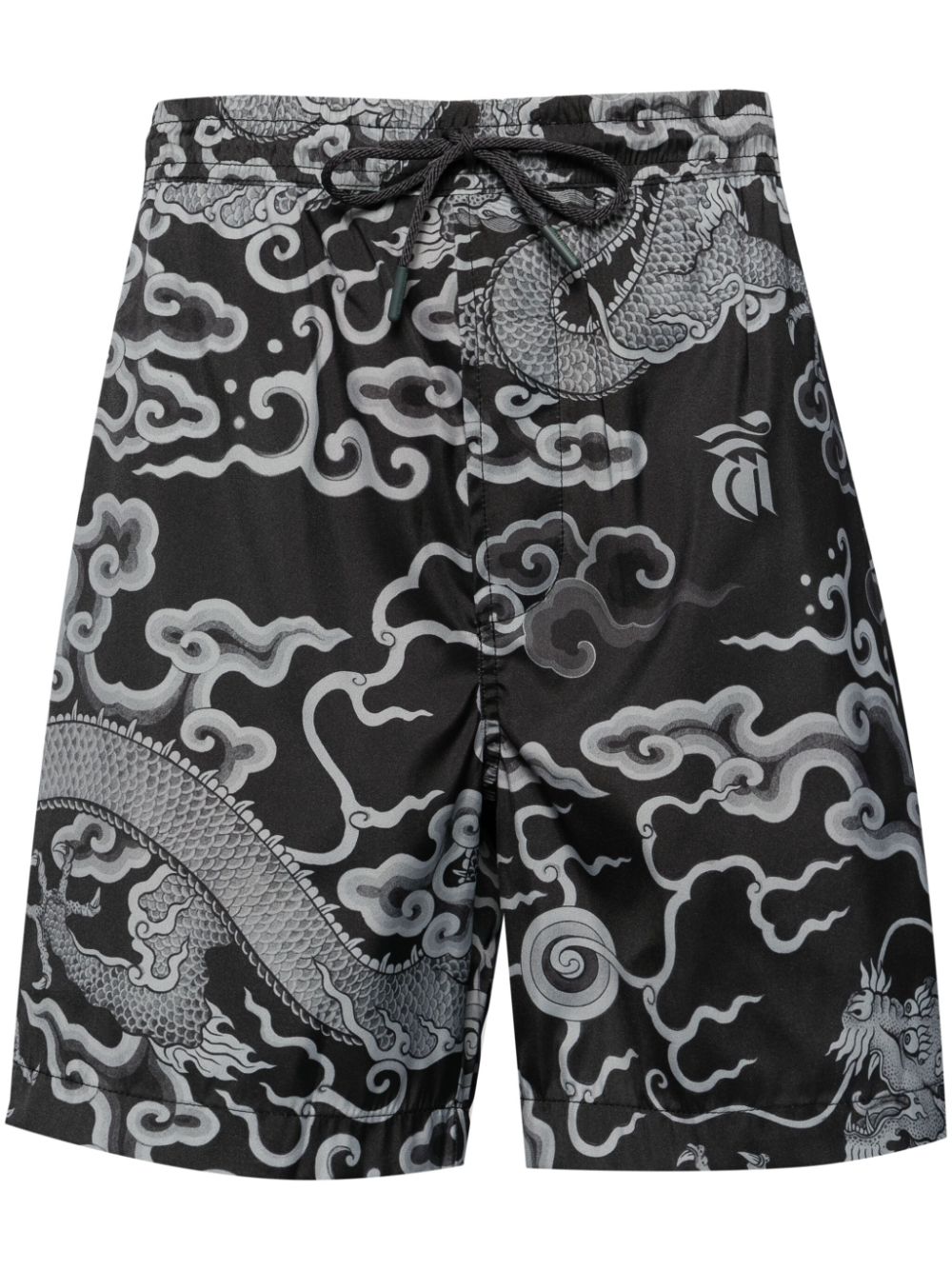 Cloud Dragon-print swim shorts - Black